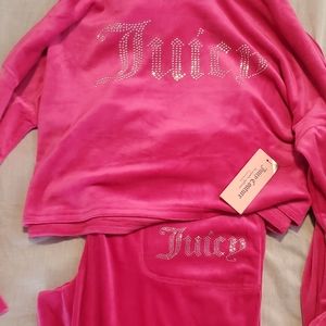 Women's Juicy Couture Hoodie & Jogger pants sets size L